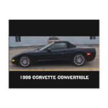 1999 CORVETTE CONVERTIBLE SIDE VIEW POSTCARDS
