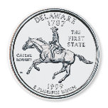 1999 Delaware State Quarter magnet