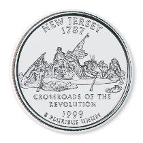 1999 New Jersey State Quarter magnet