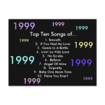 1999 Songs Postcard