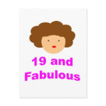 19 and Fabulous! Postcards
