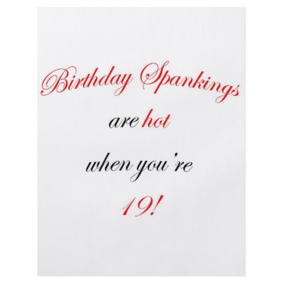 19 Birthday Spanking by oddballbirthdays9