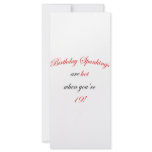 19 Birthday Spanking rack cards