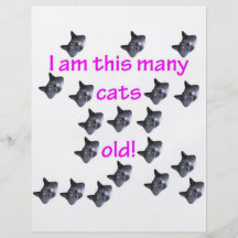 19 Cat Heads Old Personalised Flyer