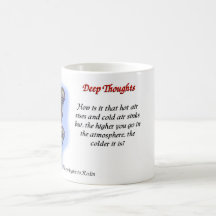 19 deep thoughts - cold air coffee mug