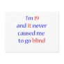 19 never gone blind