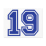 19 - nineteen postcard