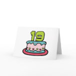 19 Year Old Birthday Cake Cards