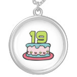19 Year Old Birthday Cake Necklace
