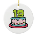 19 Year Old Birthday Cake Ornaments