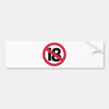 19th birthday bumper stickers