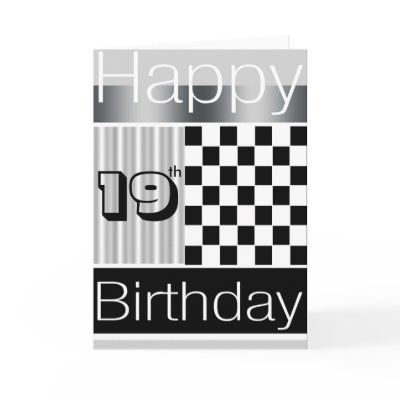 19th Birthday Greeting Card by picco09