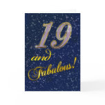 19th birthday for someone Fabulous Greeting Card