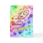 19th Birthday party Invitation Greeting Card