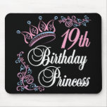 19th Birthday Princess mousepads