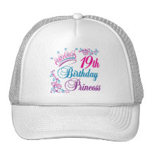 19th Birthday Princess Trucker Hat