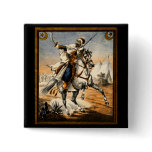 19th C. Arabian Warrior Pinback Button