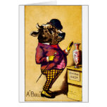 19th C. Bull in a China Shop Card