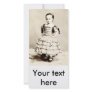 19th C. Defiant Little Girl Personalized Photo Card