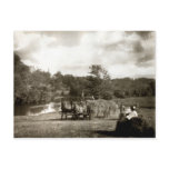 19th C. Farmers at Work Post Card