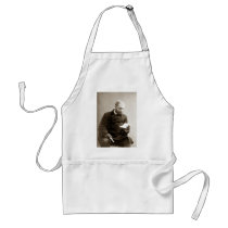 19th C. Gent reading a letter Apron