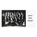 19th C Mens Musical Group, your text here! Photo Card Template