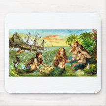 19th C. Mermaids Mouse Pads