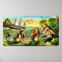 19th C. Mermaids Posters