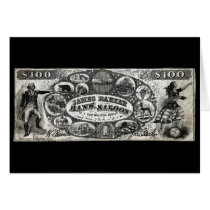 19th C New York Saloon Bank Note Cards