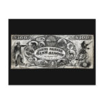 19th C New York Saloon Bank Note Post Card