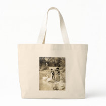 19th C. Swans in Paris Canvas Bag