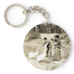 19th C. Swans in Paris Keychains
