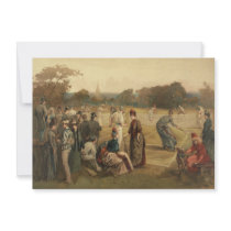 19th Century Game of Women's Lawn Tennis from 1887 Invites