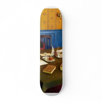 19th Century Lawyer's Office Custom Skate Board by SusanSavad