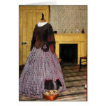 19th Century Plaid Dress Greeting Cards