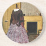 19th Century Plaid Dress Coaster