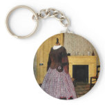 19th Century Plaid Dress Key Chains