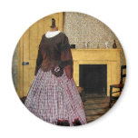 19th Century Plaid Dress Magnets