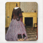 19th Century Plaid Dress Mousepad