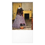 19th Century Plaid Dress photo cards