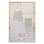 19th Century Plaid Dress Custom Stationery