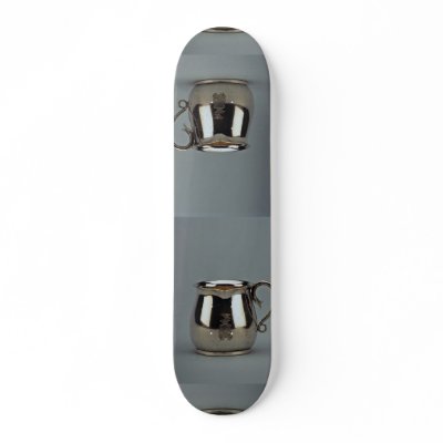 19th century silver creamer, Vienna, Austria Skate Board by inspirelove