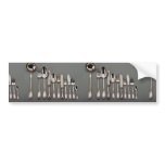 19th century silver cutlery, Warsaw, Poland Bumper Stickers