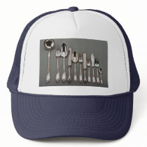 19th century silver cutlery, Warsaw, Poland Hats