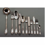 19th century silver cutlery, Warsaw, Poland photo sculptures