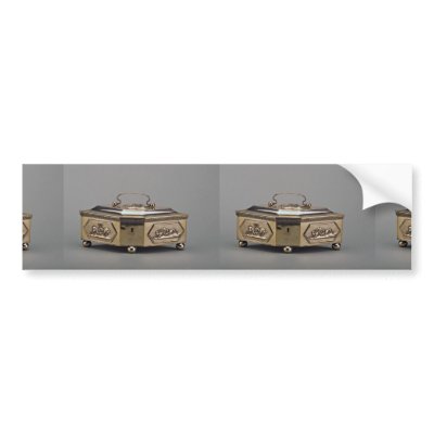 19th century silver sugar bowl, Warsaw, Poland Bumper Stickers by inspirelove