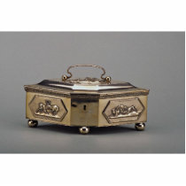 19th century silver sugar bowl, Warsaw, Poland Photo Sculpture