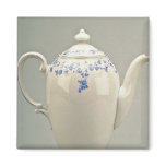 19th century teapot, Berlin, Germany  flowers Refrigerator Magnets