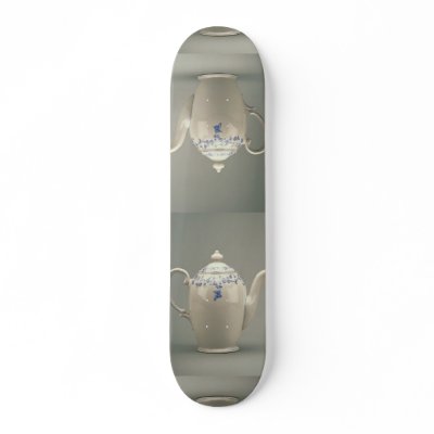 19th century teapot, Berlin, Germany Skate Board by inspirelove