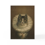 19th Century Vintage Cat Print Greeting Card